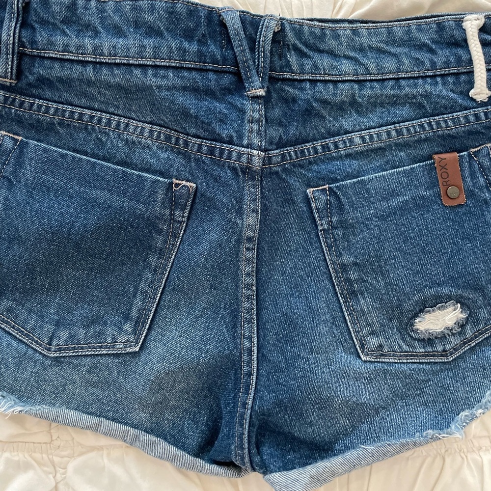Roxy Button-fly Distressed Denim Short - Picture 8 of 11
